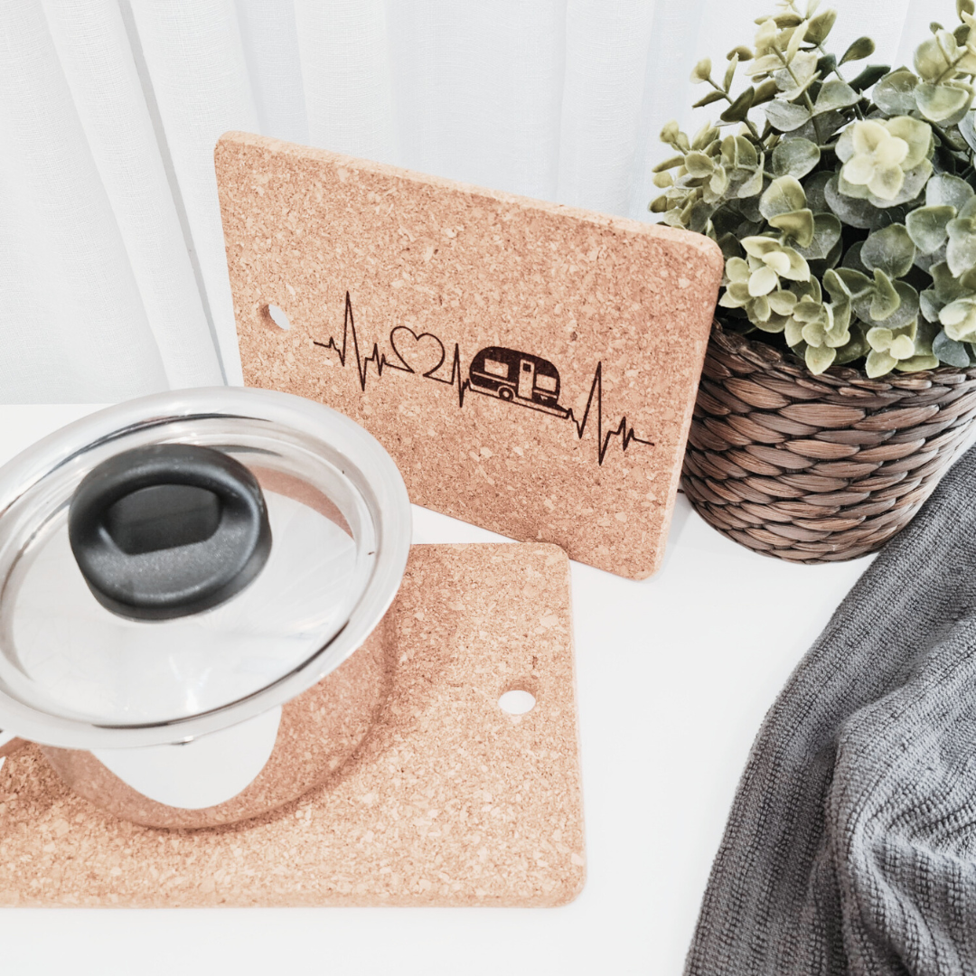Cork Trivet - Camping Design