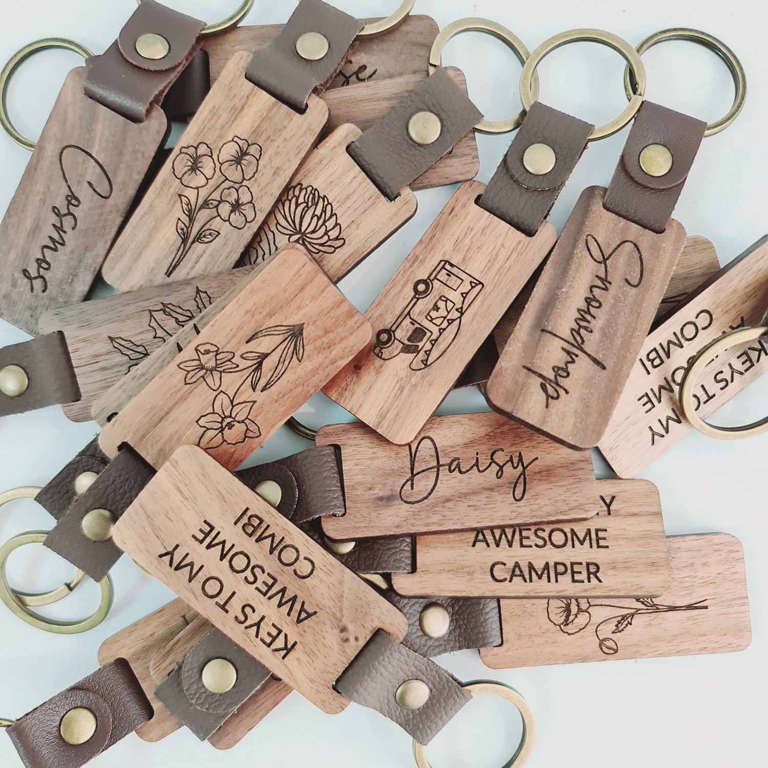 Wood Keychains