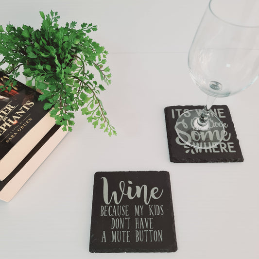 Wine Coaster - Slate