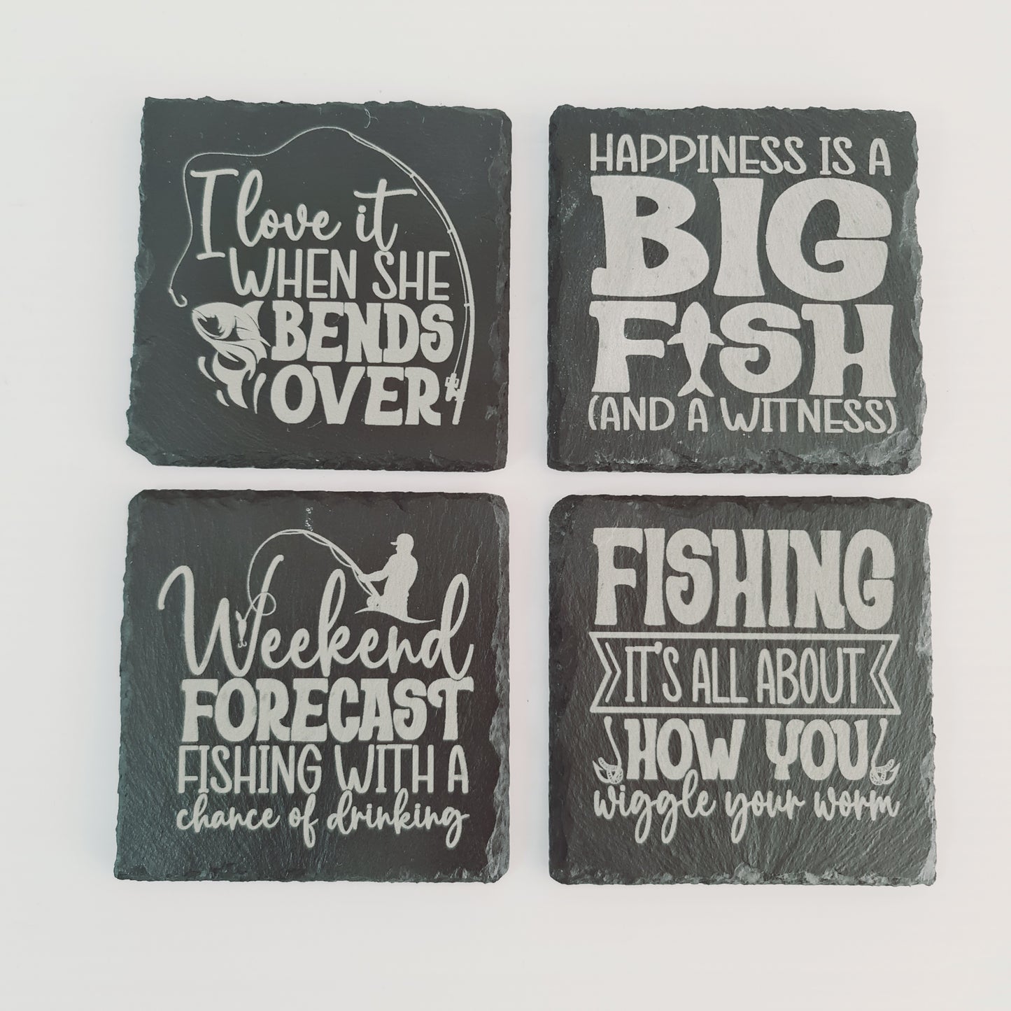 Fishing Coaster - Slate