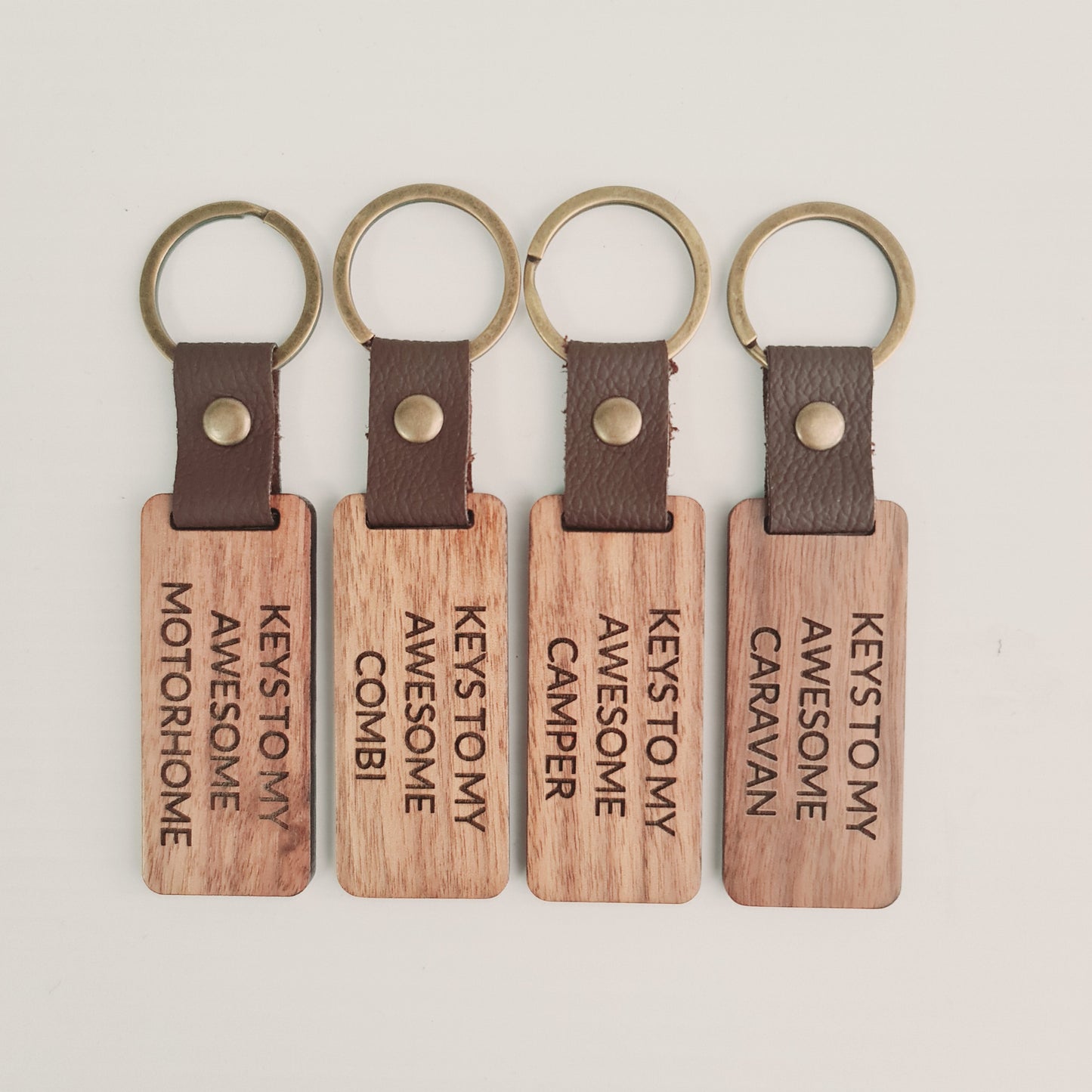 Keys to my Awesome Camper / Caravan / Motorhome / Combi - WOOD