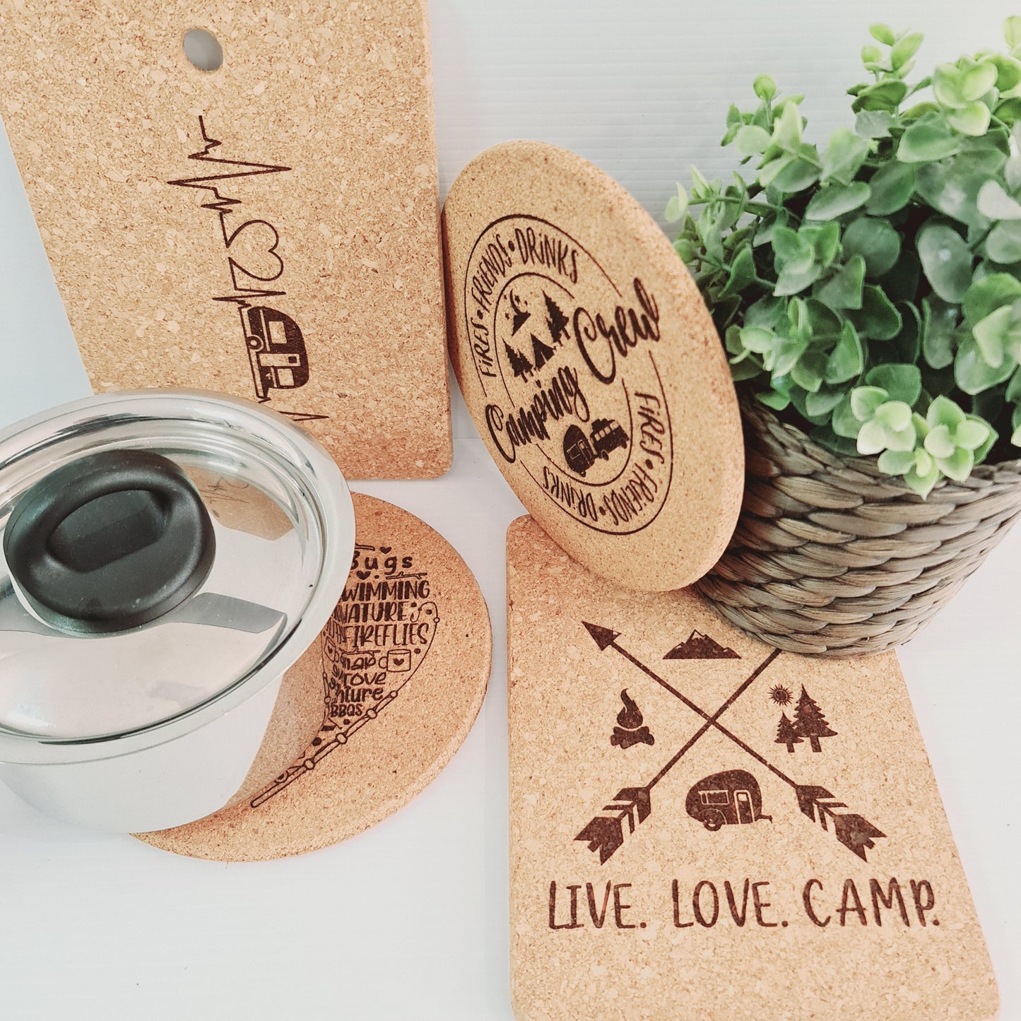 Cork Trivet - Camping Design