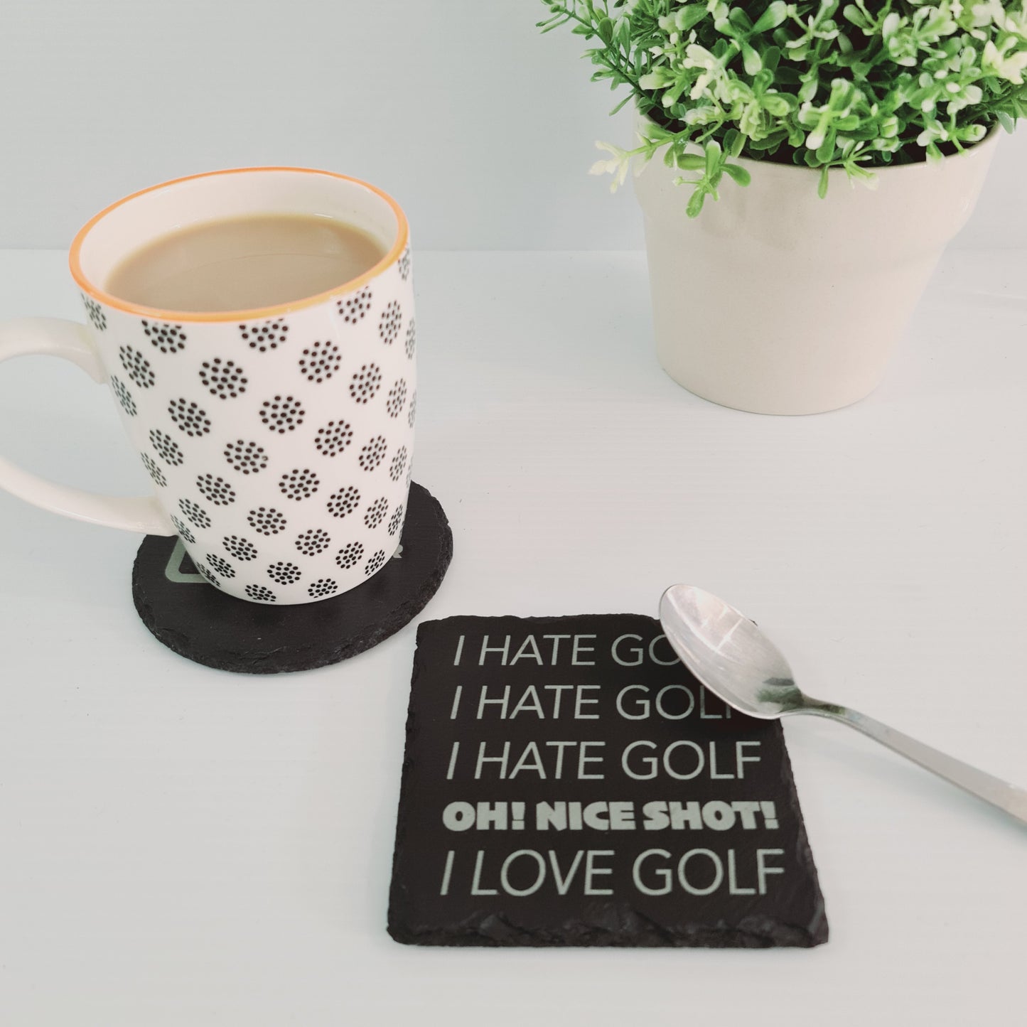 Golf Coaster - Slate