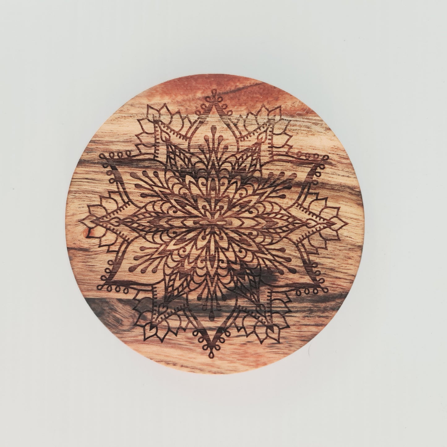 Mandala Coaster - Acacia Wood