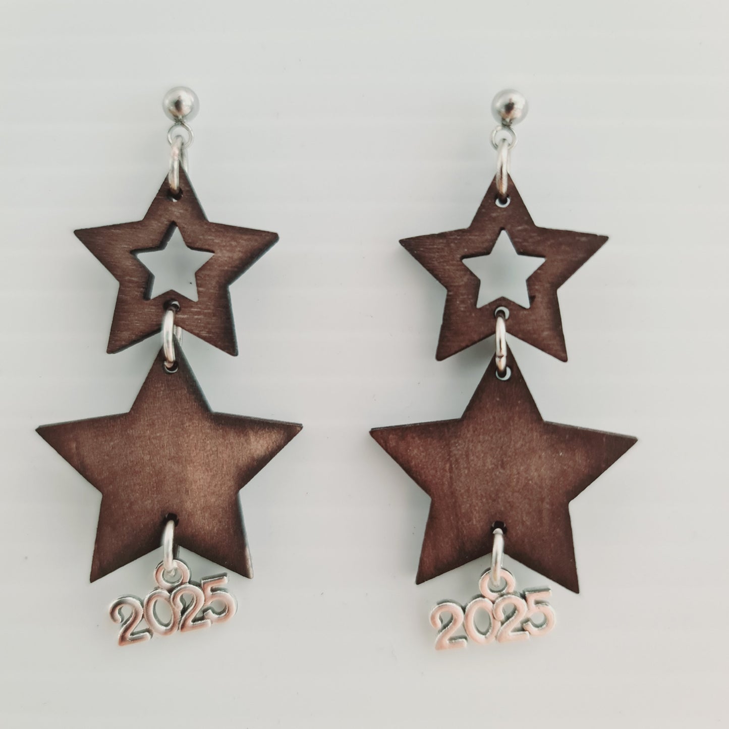 Double Star Earrings "New Year 2025"