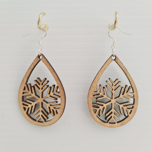 Snowflake Earrings - Light