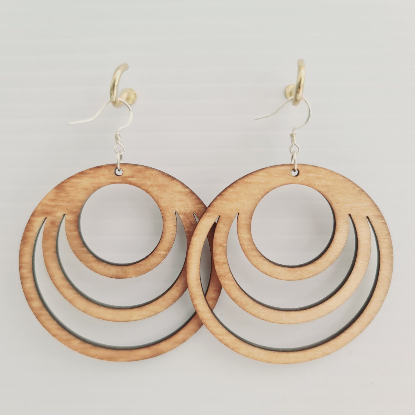 Trio Hoop Earrings - Large - Light