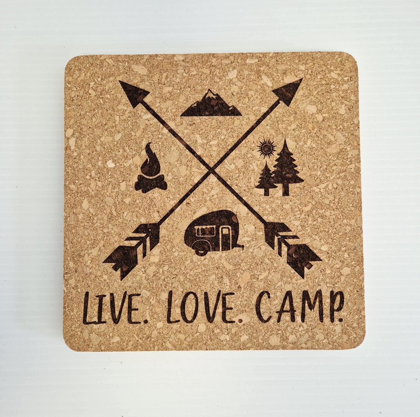Cork Trivet - Camping Design