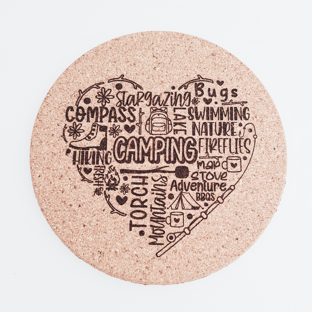 Cork Trivet - Camping Design